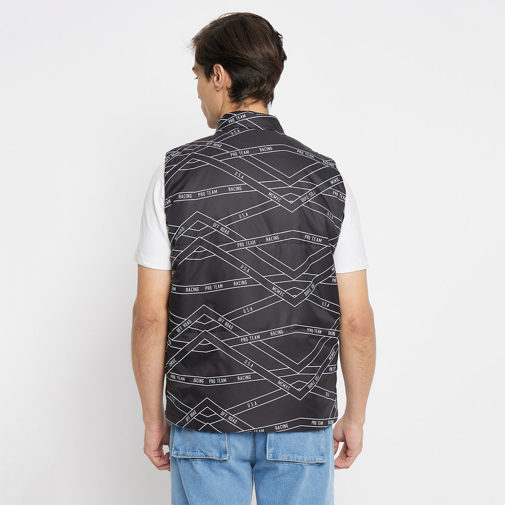 Duke Urban Men Sleeveless Reversible Jacket (SDZ3057)