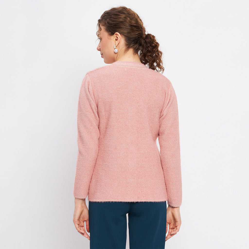 Duke Urban Women Full Sleeve Self Design Cardigan (LQS9725)