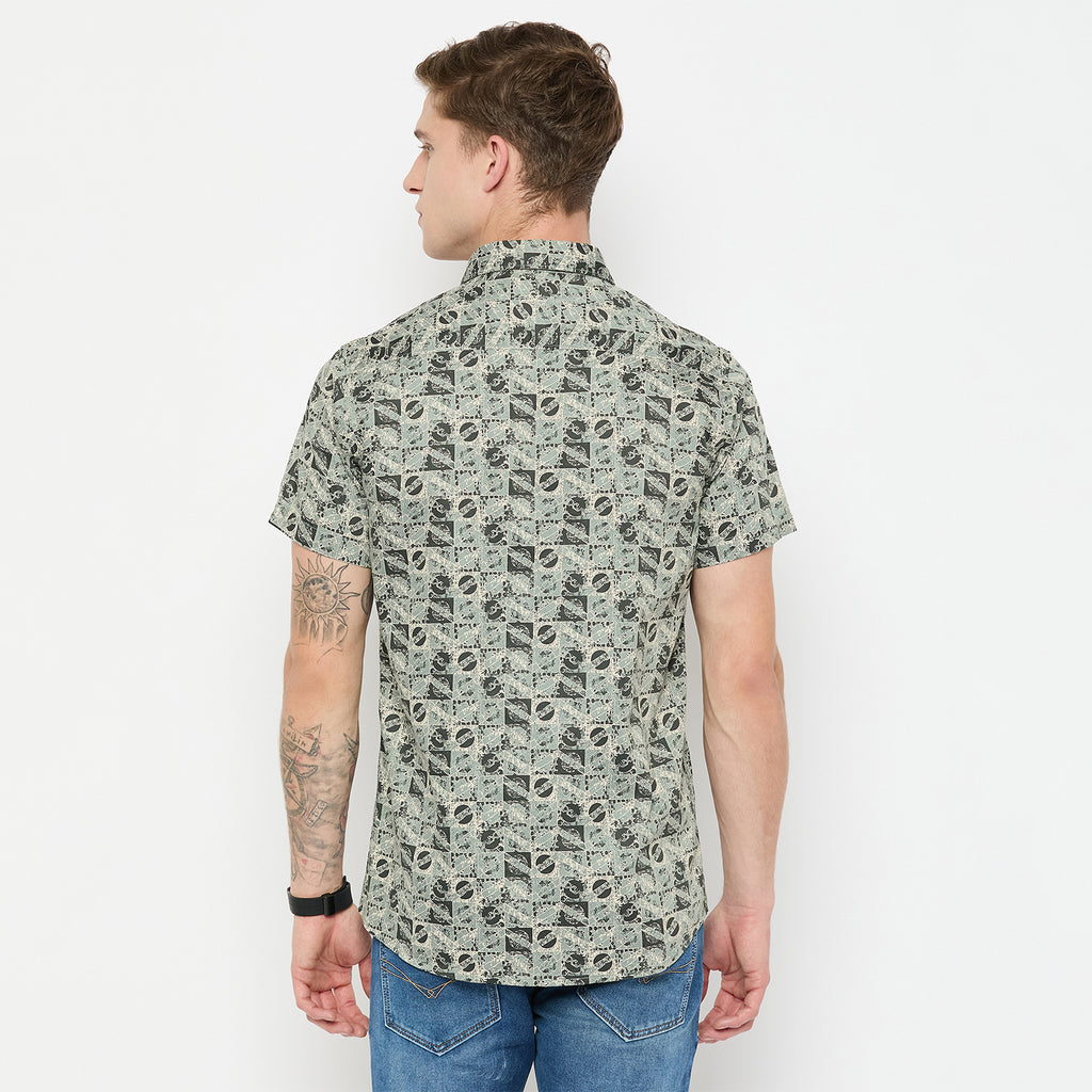 Duke Urban Men Half Sleeve Cotton Shirt (SDO4PRAA)