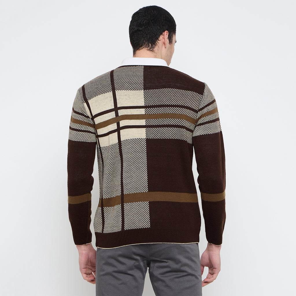 Duke Urban Men Full Sleeve V Neck Sweater (SDS2137C)