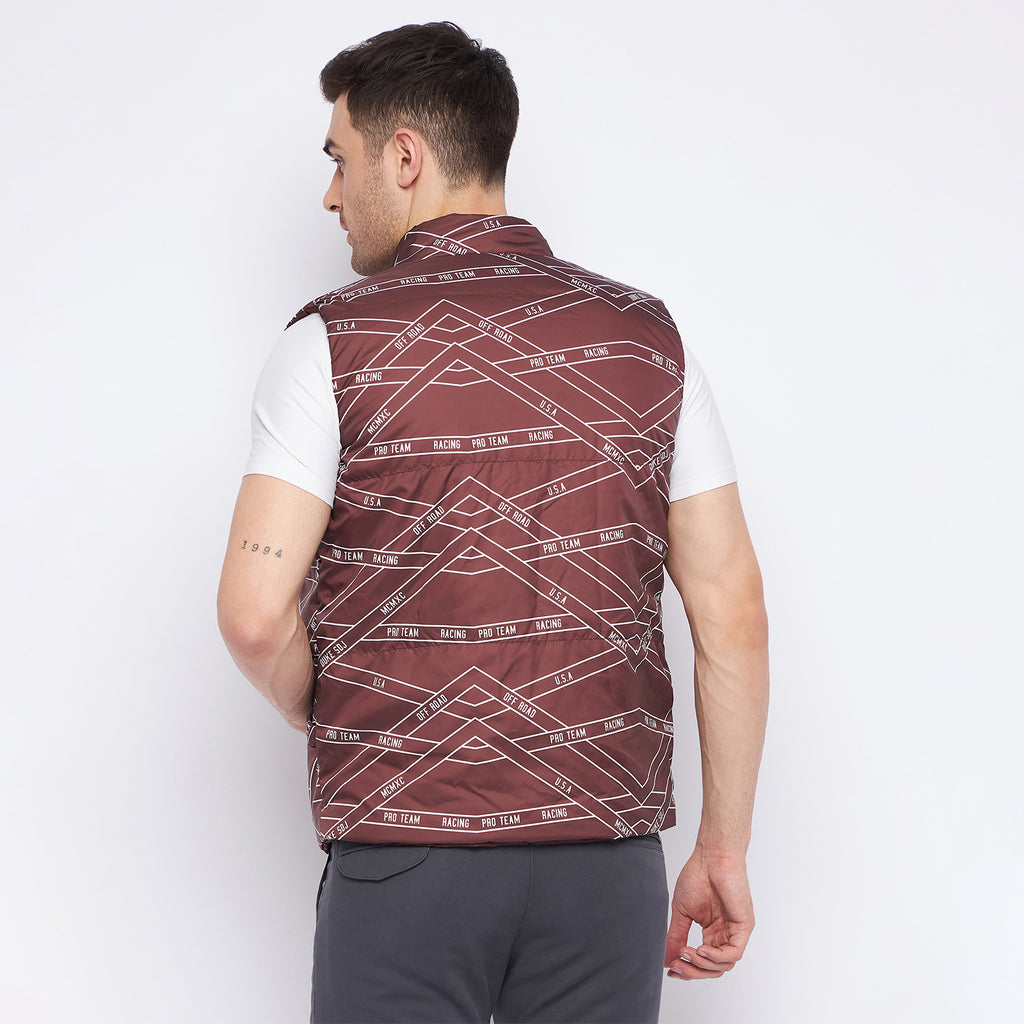 Duke Urban Men Sleeveless Reversible Jacket (SDZ3057)