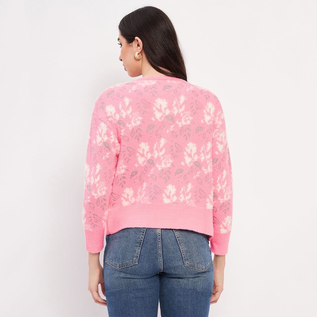 Duke Urban Women Full Sleeve Self Design Sweater (LQS9810)