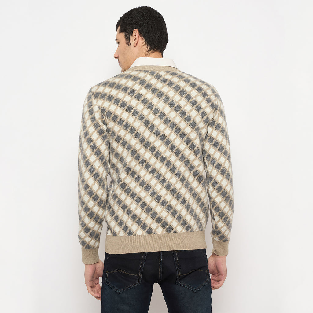 Duke Urban Men Full Sleeve V Neck Sweater (SDS2269)