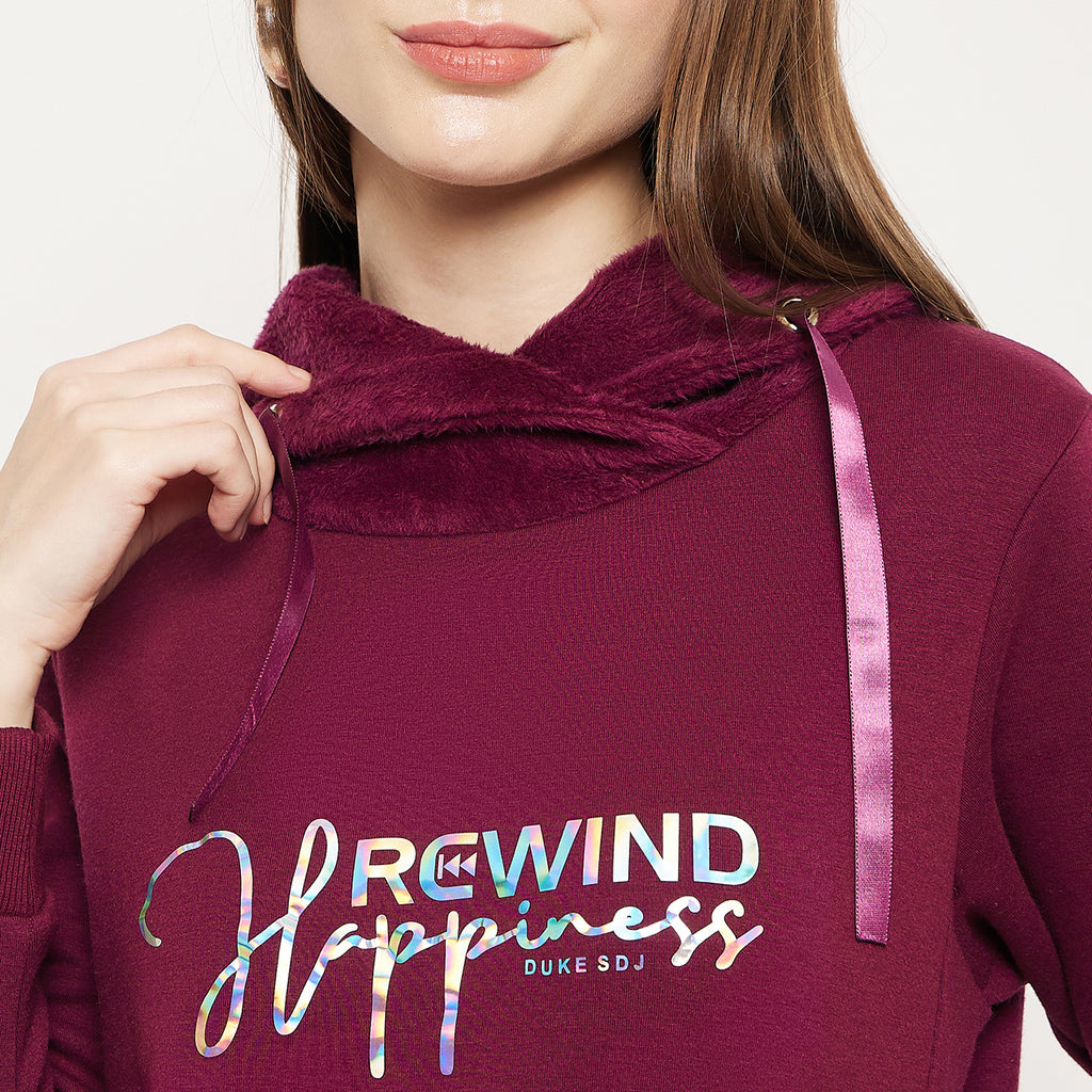 Duke Urban Women Cowl Neck Sweatshirt (LFX883)