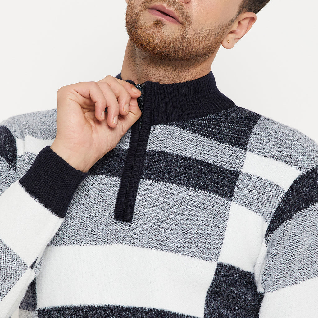 Duke Urban Men Full Sleeve Half Zip Pullover (SDS2142)