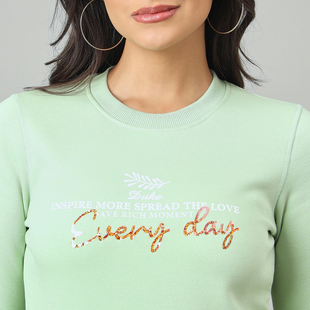 Duke Urban Women Round Neck Regular Sweatshirt (LFX1003)