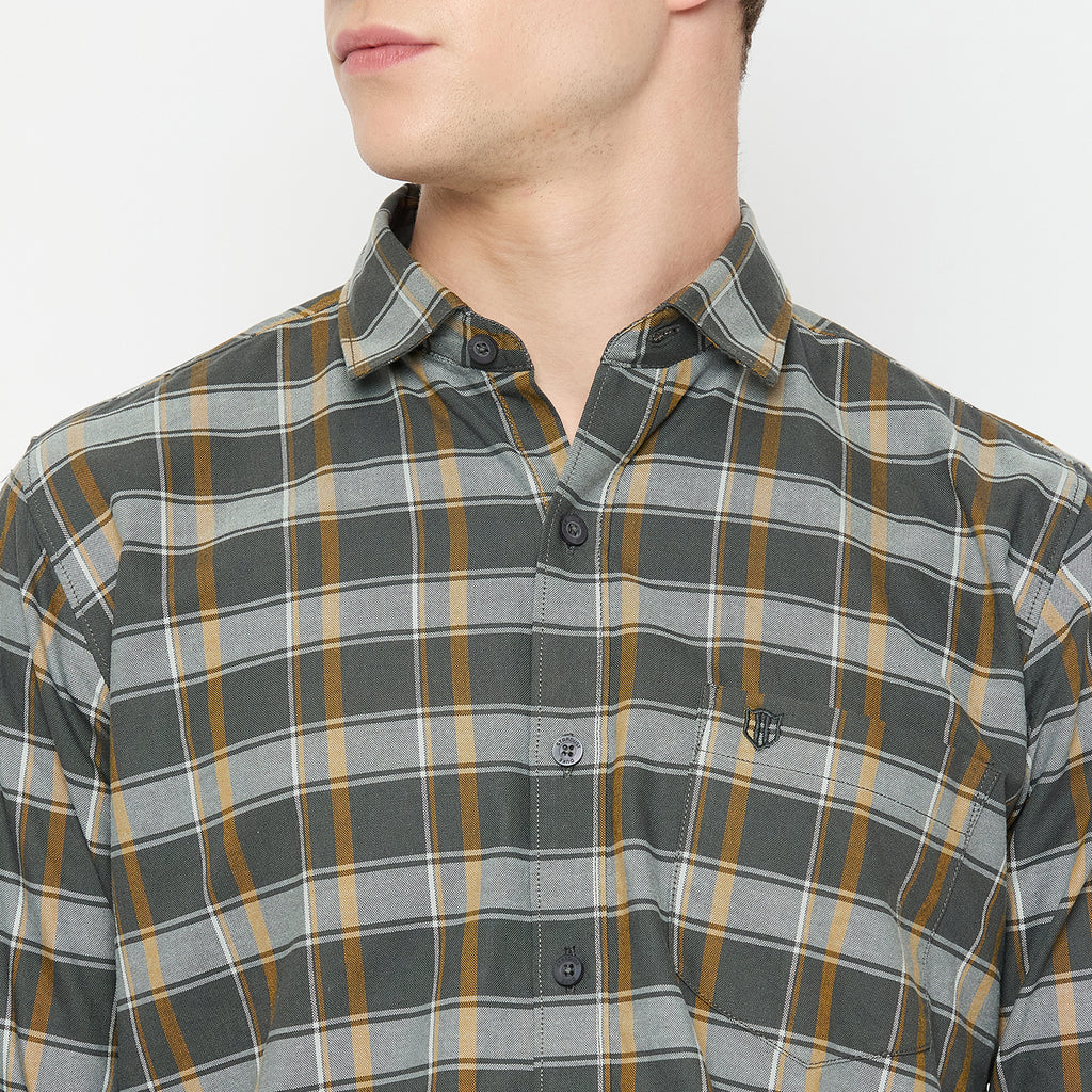 Duke Urban Men Full Sleeve Cotton Shirt (SDO8CKAI)