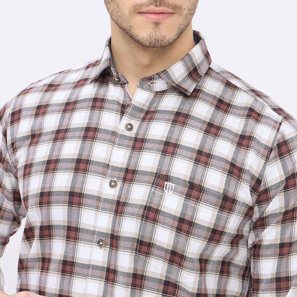 Duke Urban Men Full Sleeve Cotton Shirt (SDO8CKAS)
