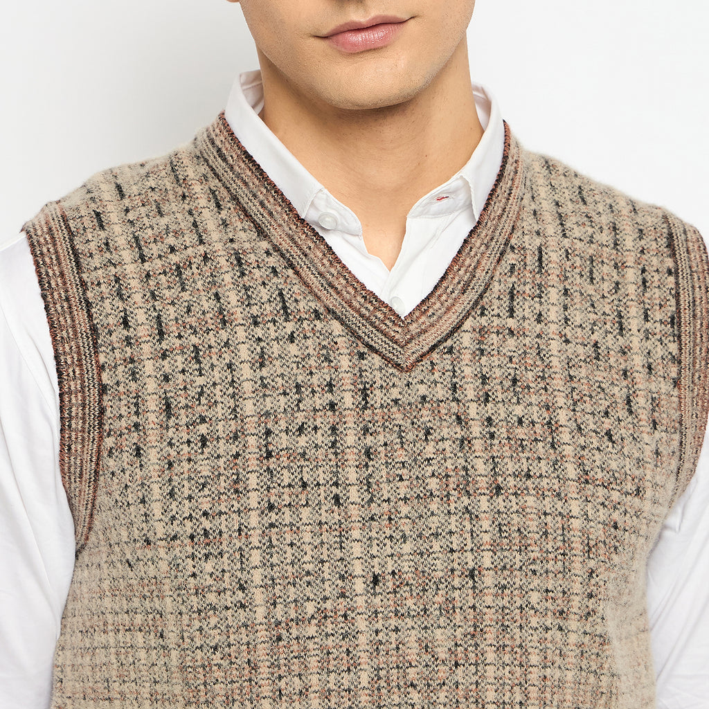 Duke Urban Men Sleeveless V Neck Sweater (SDS2159)