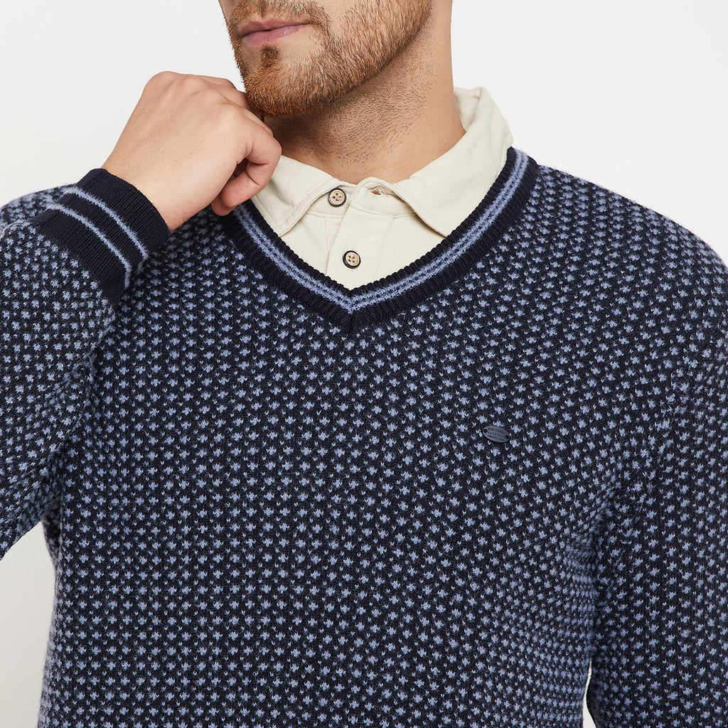 Duke Urban Men Full Sleeve V Neck Sweater (SDS2119)
