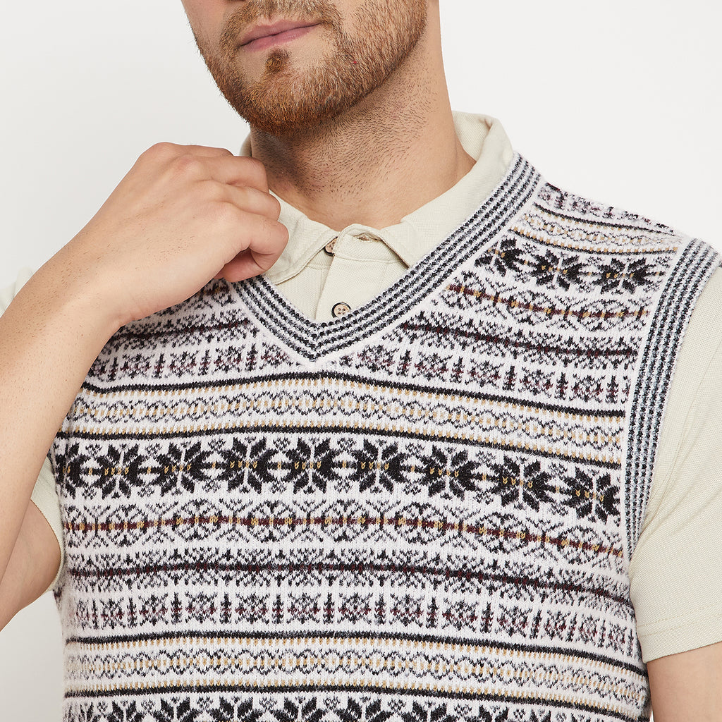 Duke Urban Men Sleeveless V Neck Sweater (SDS2161)