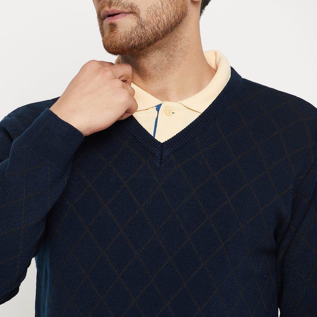 Duke Urban Men Full Sleeve V Neck Sweater (SDS2127)