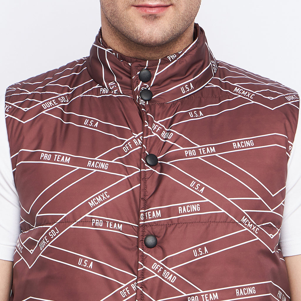 Duke Urban Men Sleeveless Reversible Jacket (SDZ3057)