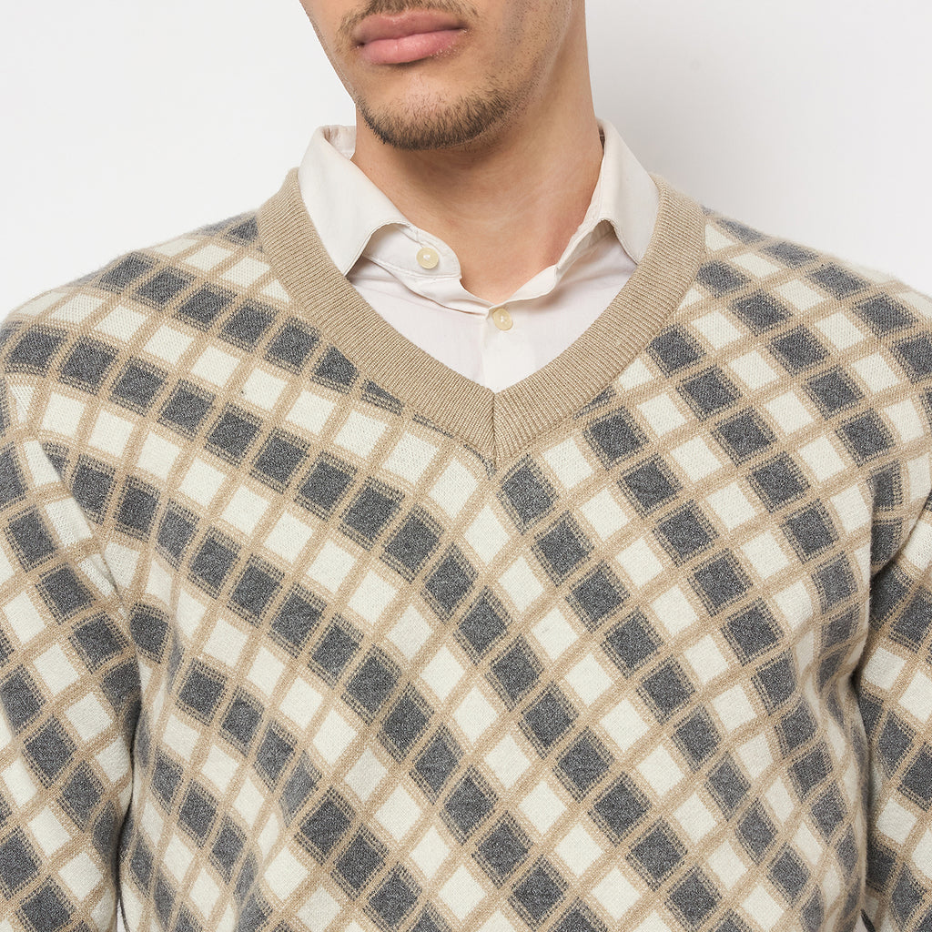 Duke Urban Men Full Sleeve V Neck Sweater (SDS2269)