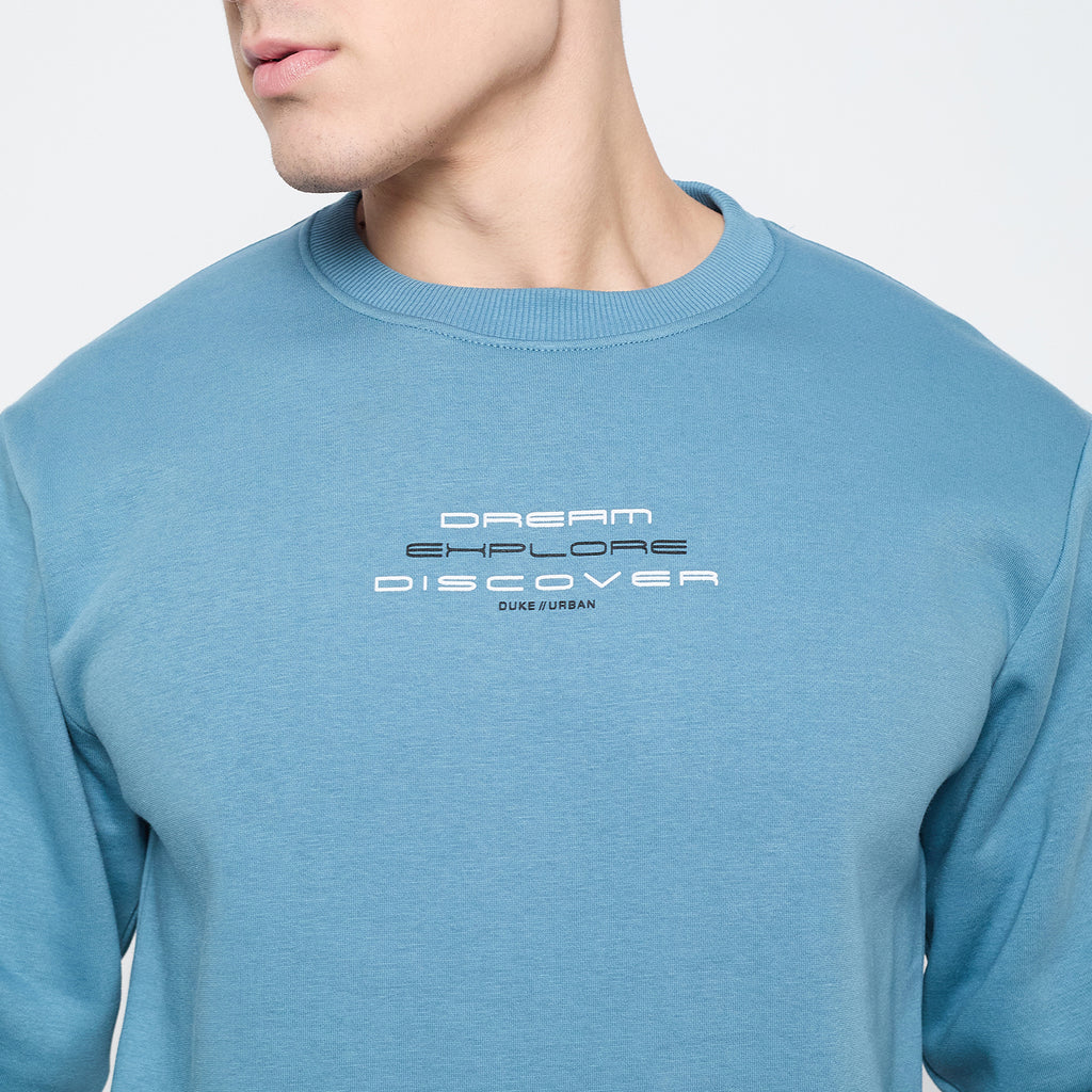 Duke Urban Men Solid Sweatshirt (LF6451)