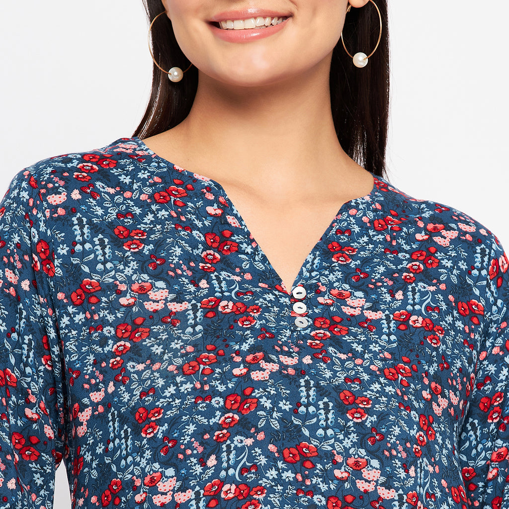 Duke Urban Women 3/4 Sleeve Printed Tunic (SDX4112)