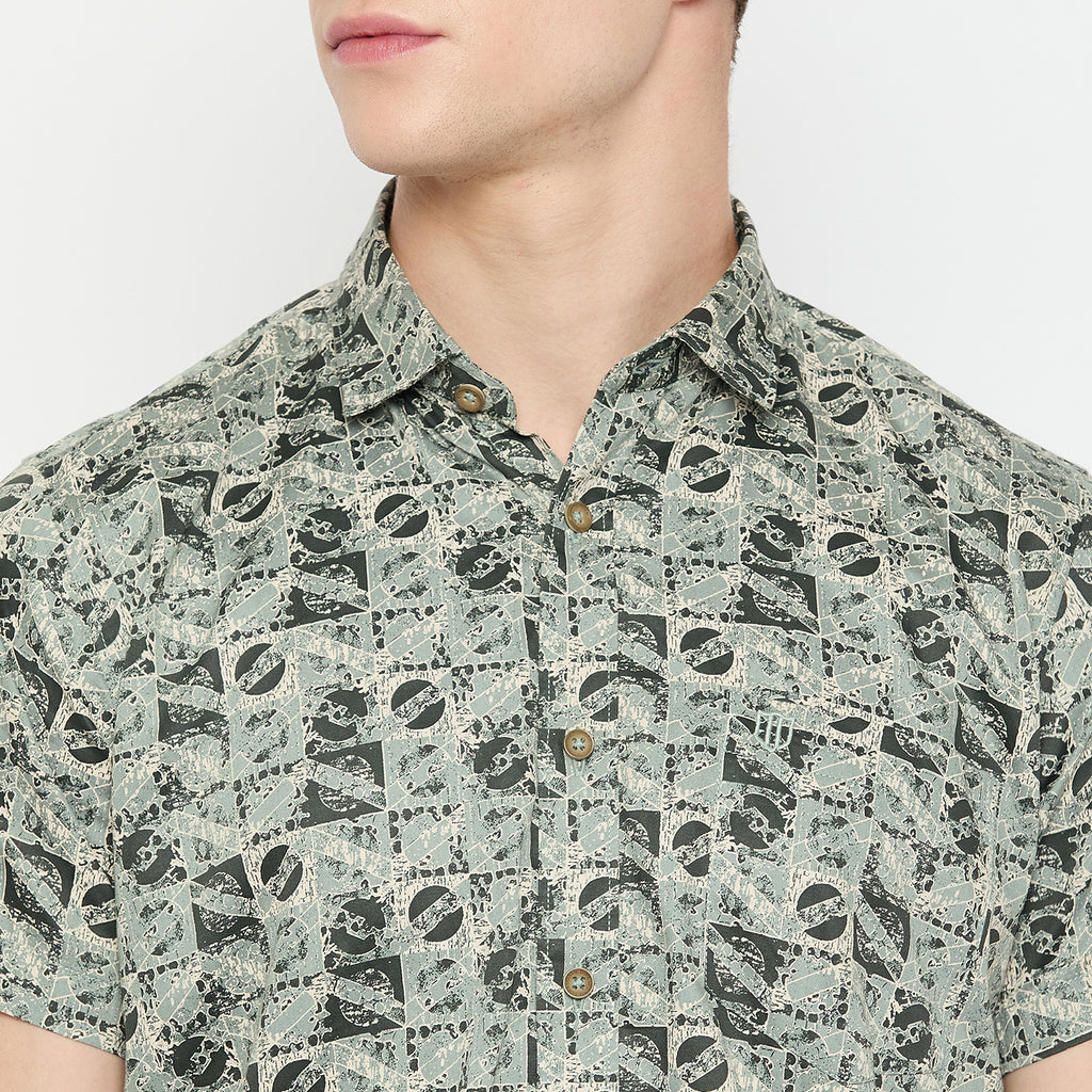 Duke Urban Men Half Sleeve Cotton Shirt (SDO4PRAA)