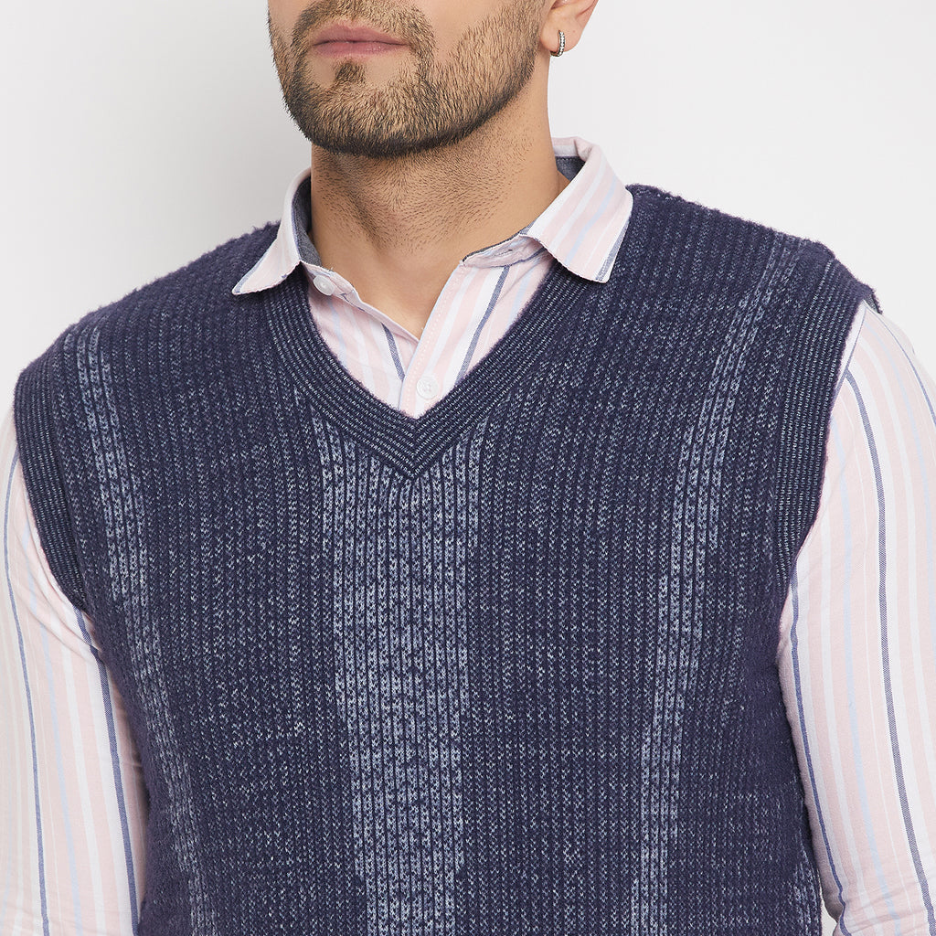 Duke Urban Men Sleeveless V-Neck Reversible Sweater (SDS2171)