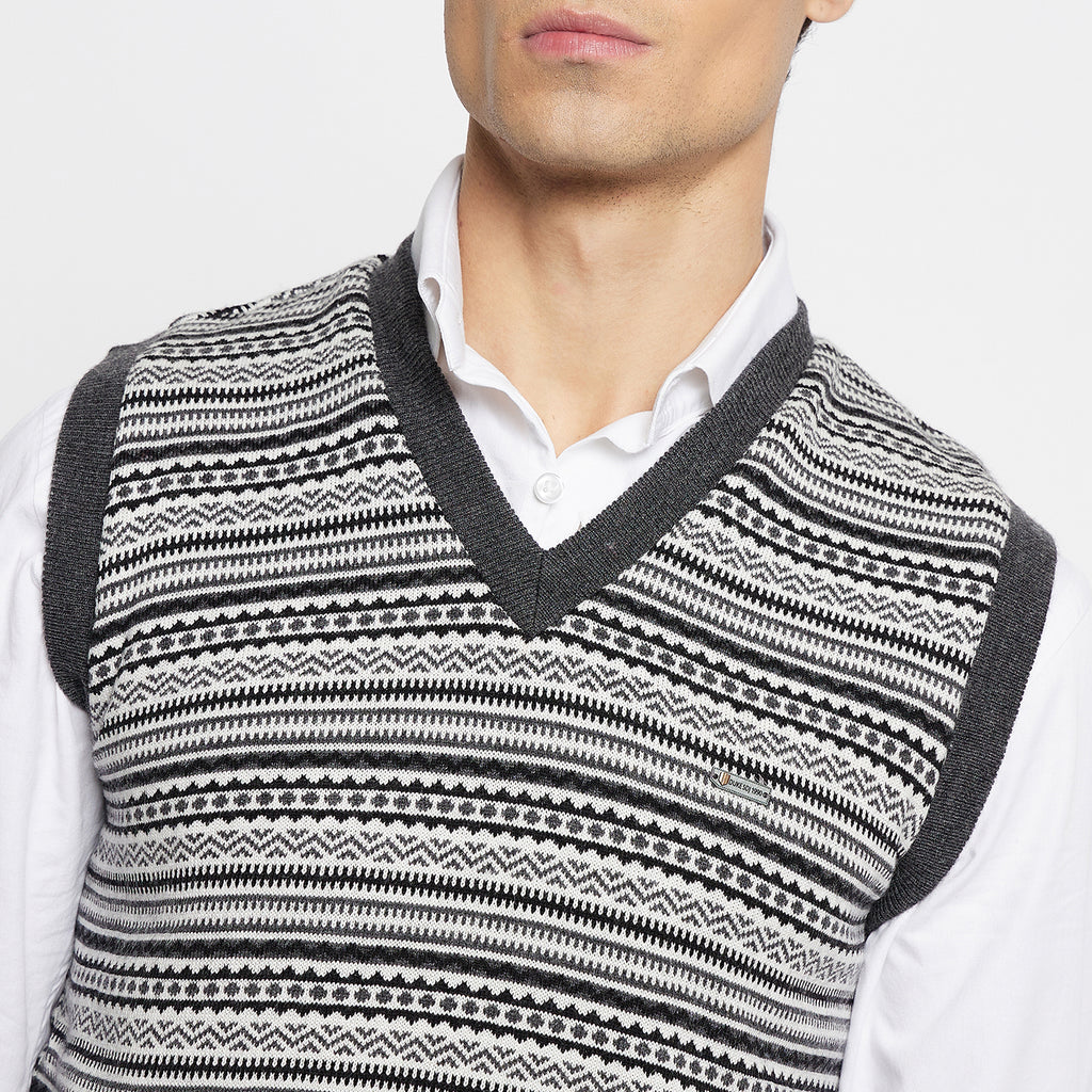 Duke Urban Men Sleeveless V-Neck Reversible Sweater (SDS2167)