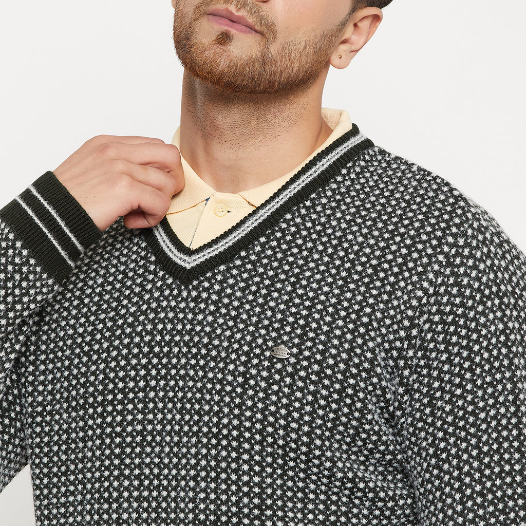 Duke Urban Men Full Sleeve V Neck Sweater (SDS2119)