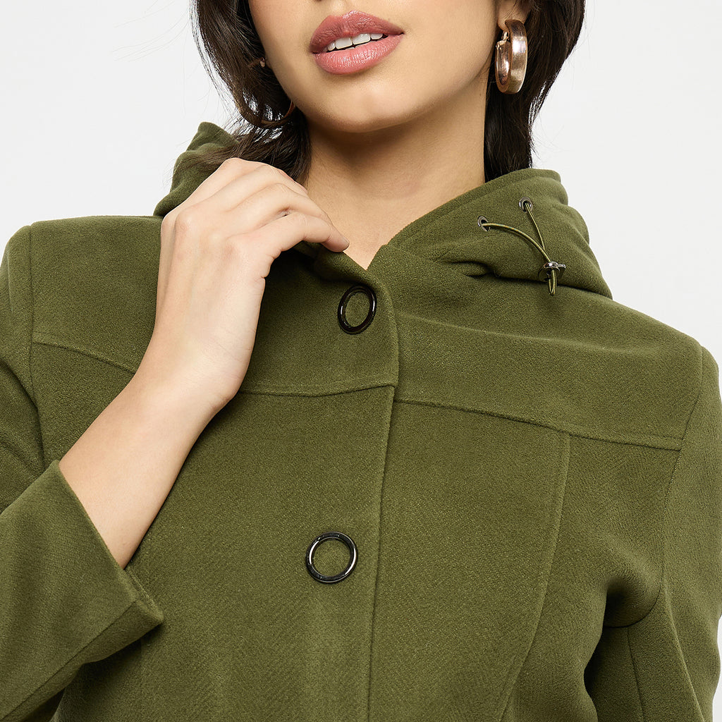 Duke Urban Women Full Sleeve Long Coat (SDZ4103)