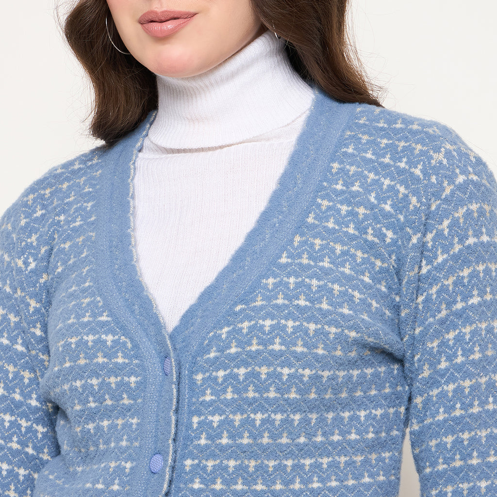 Duke Urban Women Full Sleeve Front Open Sweater (SDS1310)