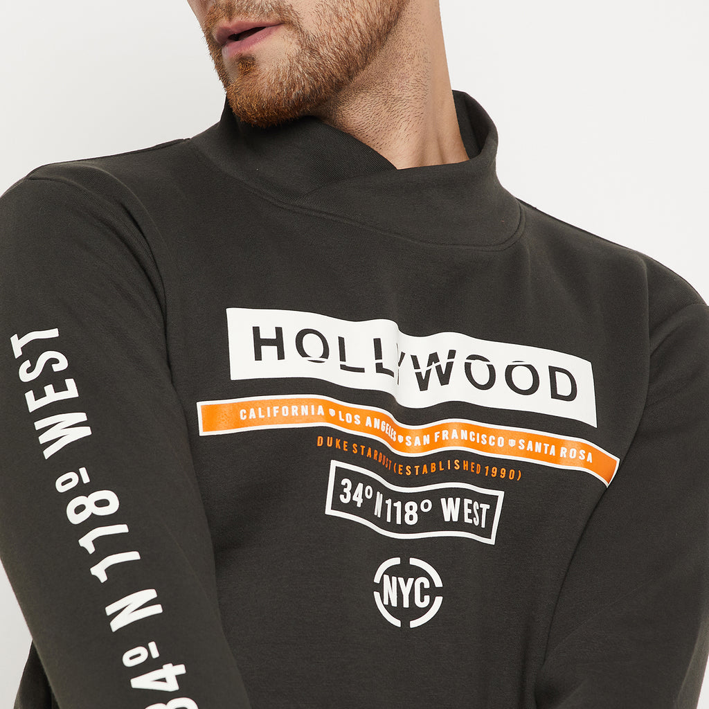 Duke Urban Men Cowl Neck Sweatshirt (LF6318)