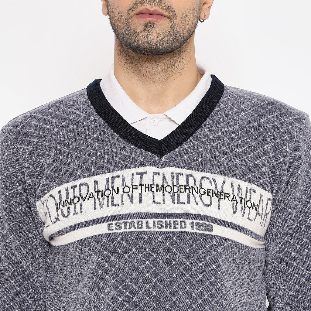 Duke Urban Men Full Sleeve V Neck Pullover (SDS2139)