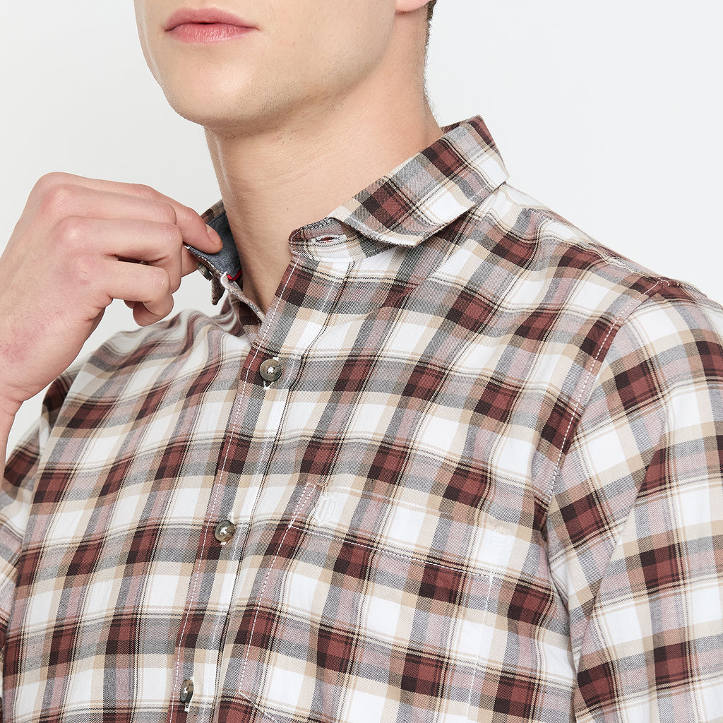 Duke Urban Men Half Sleeve Cotton Shirt (SDO4PRAB)