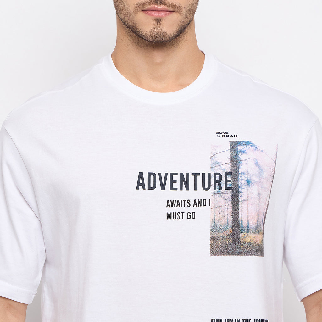 Duke Urban Men Half Sleeve Cotton T-shirt (LF7234)