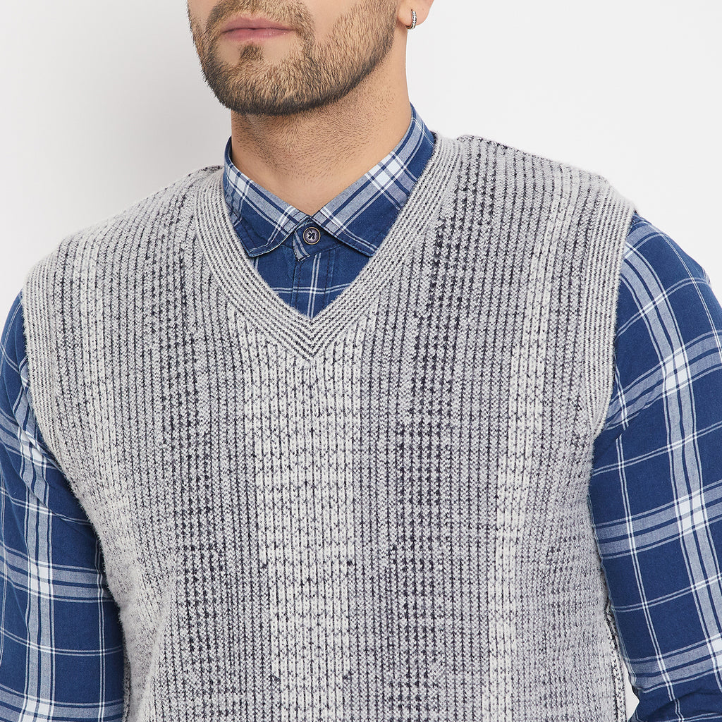 Duke Urban Men Sleeveless V-Neck Reversible Sweater (SDS2171)