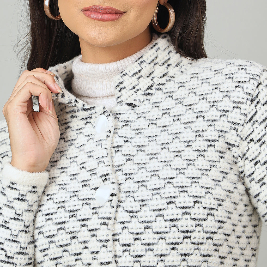 Duke Urban Women Long Coat Shortstyle Sweater (SDS1336)