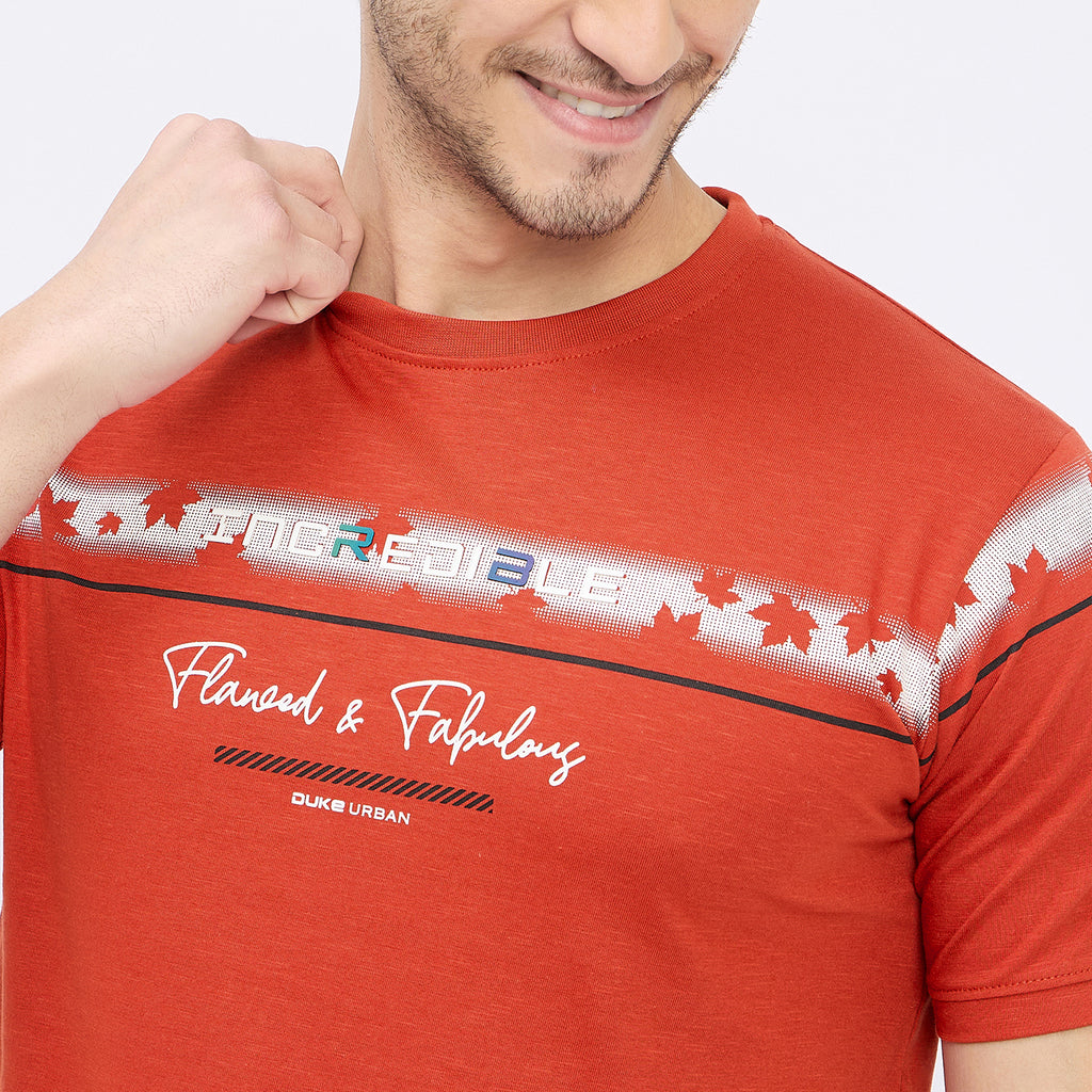 Duke Urban Men Half Sleeve Cotton T-shirt (LF7155)