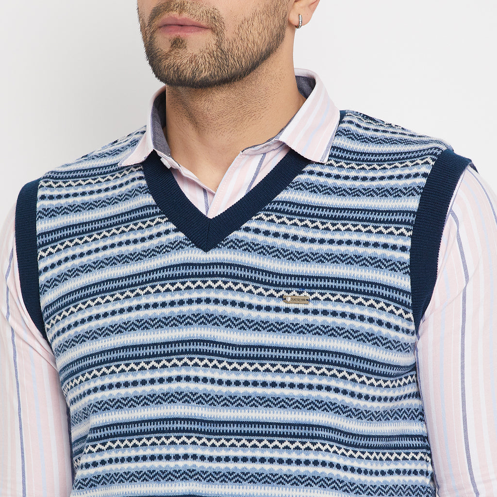 Duke Urban Men Sleeveless V-Neck Reversible Sweater (SDS2167)