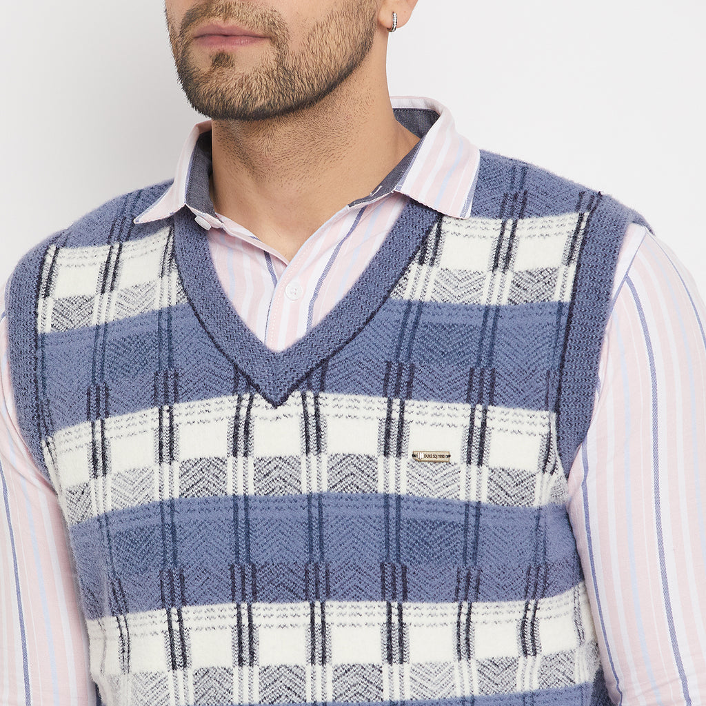 Duke Urban Men Sleeveless V-Neck Sweater (SDS2164)