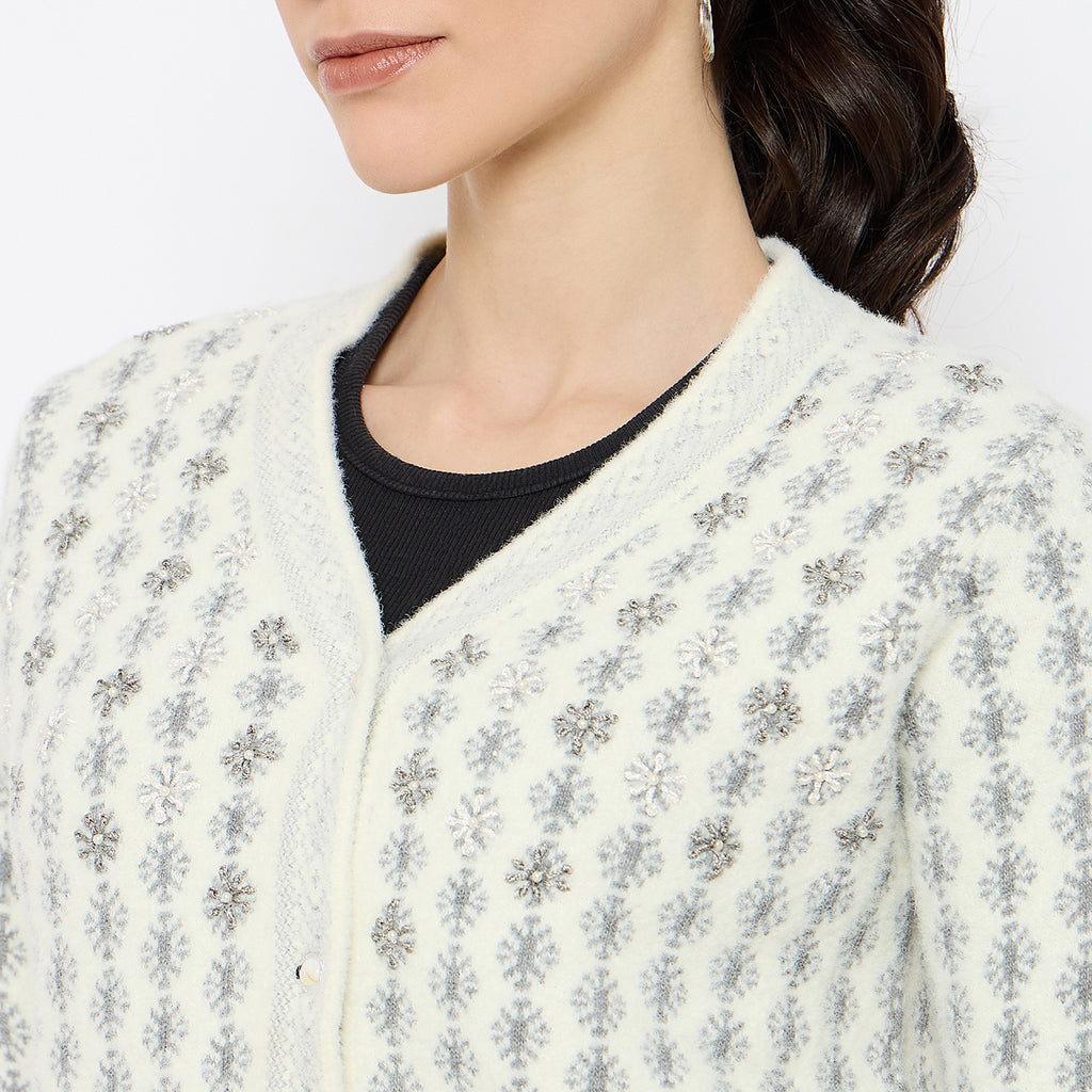 Duke Urban Women Full Sleeve Front Open Sweater (SDS1338)