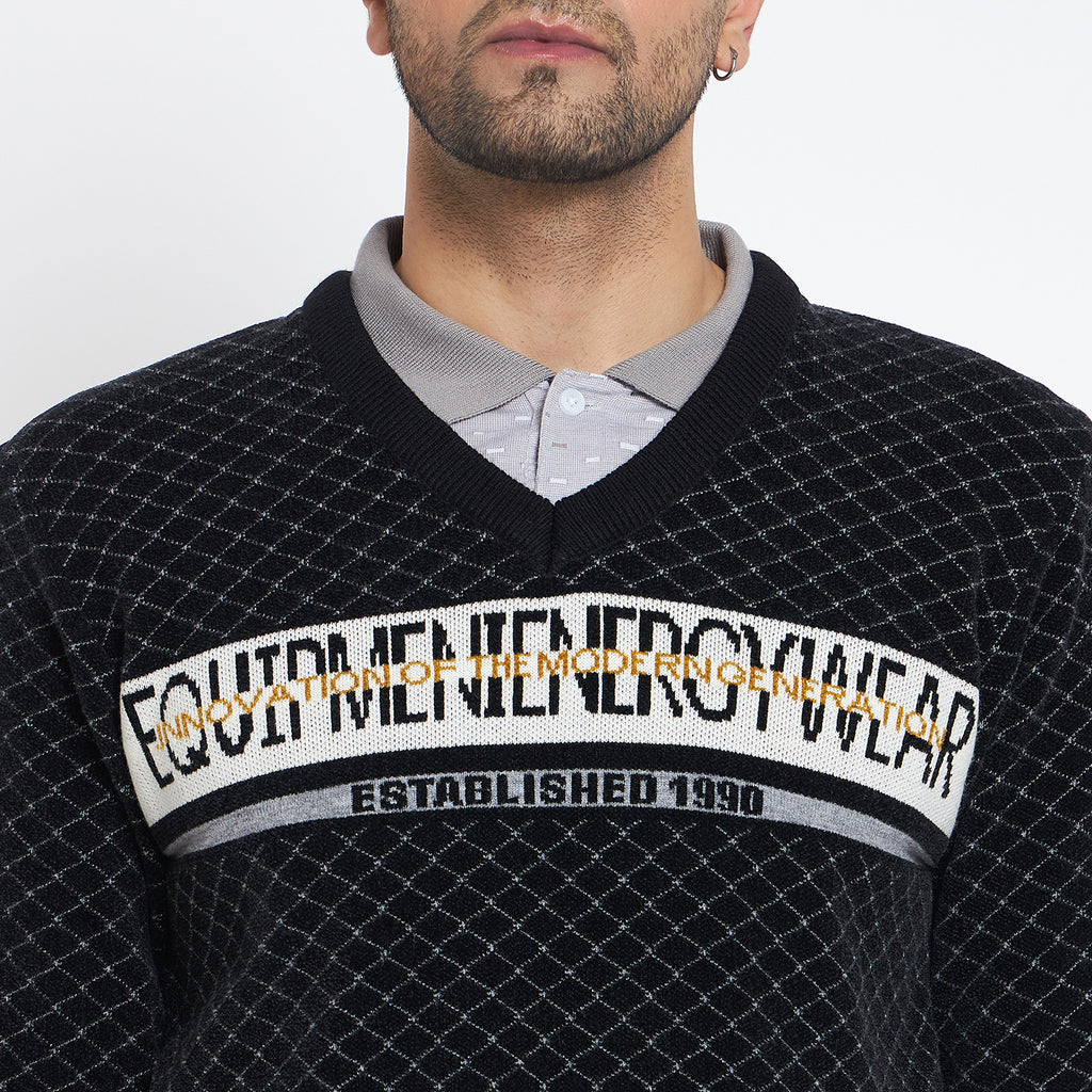 Duke Urban Men Full Sleeve V Neck Pullover (SDS2139)