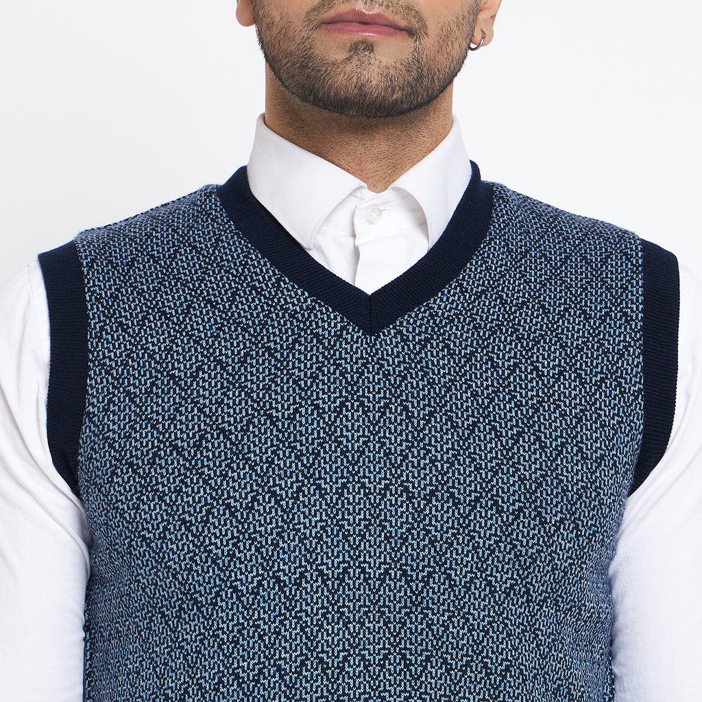 Duke Urban Men Sleeveless V Neck Reversible Sweater (SDS2174)