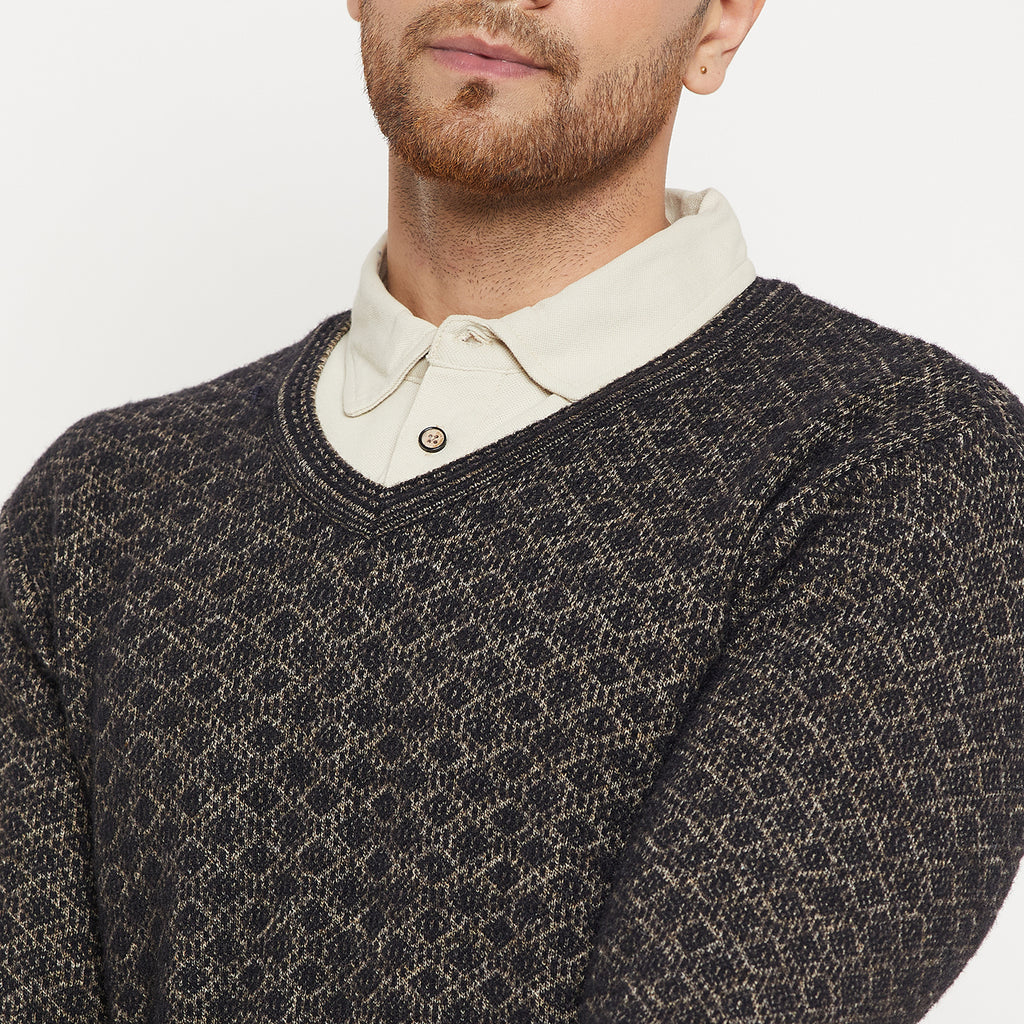 Duke Urban Men Full Sleeve V Neck Sweater (SDS2130)