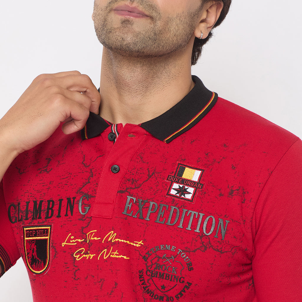 Duke Urban Men Half Sleeve Cotton Tshirt (LF7229)