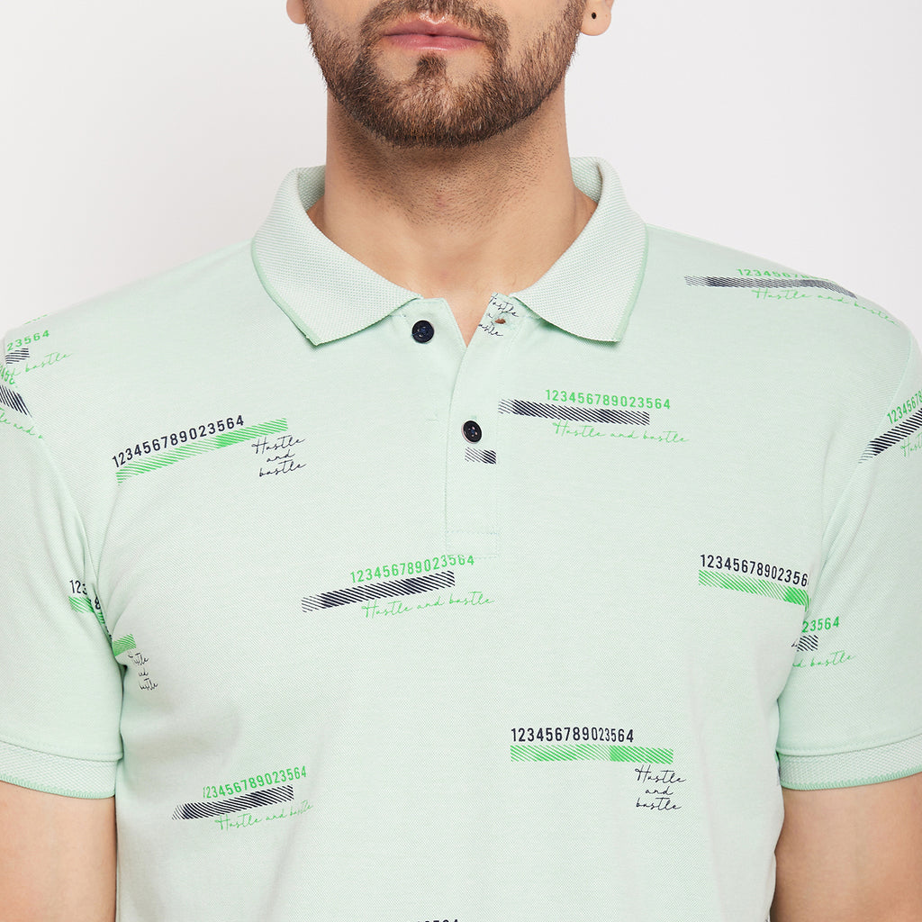 Duke Urban Men Half Sleeve Polo Neck Cotton T-shirt (LF5862)
