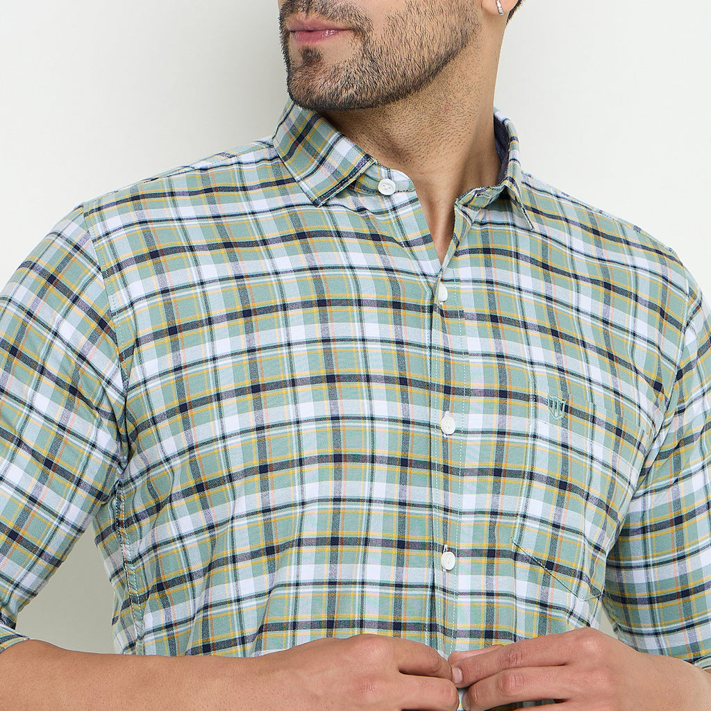 Duke Urban Men Full Sleeve Cotton Shirt (SDO8CKI)