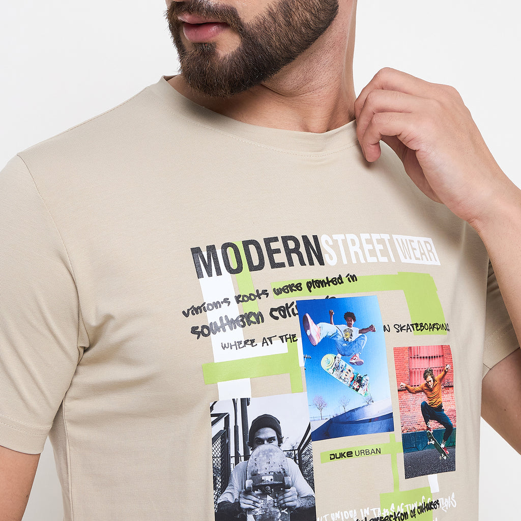 Duke Urban Men Half Sleeve Cotton Tshirt (LF7219)