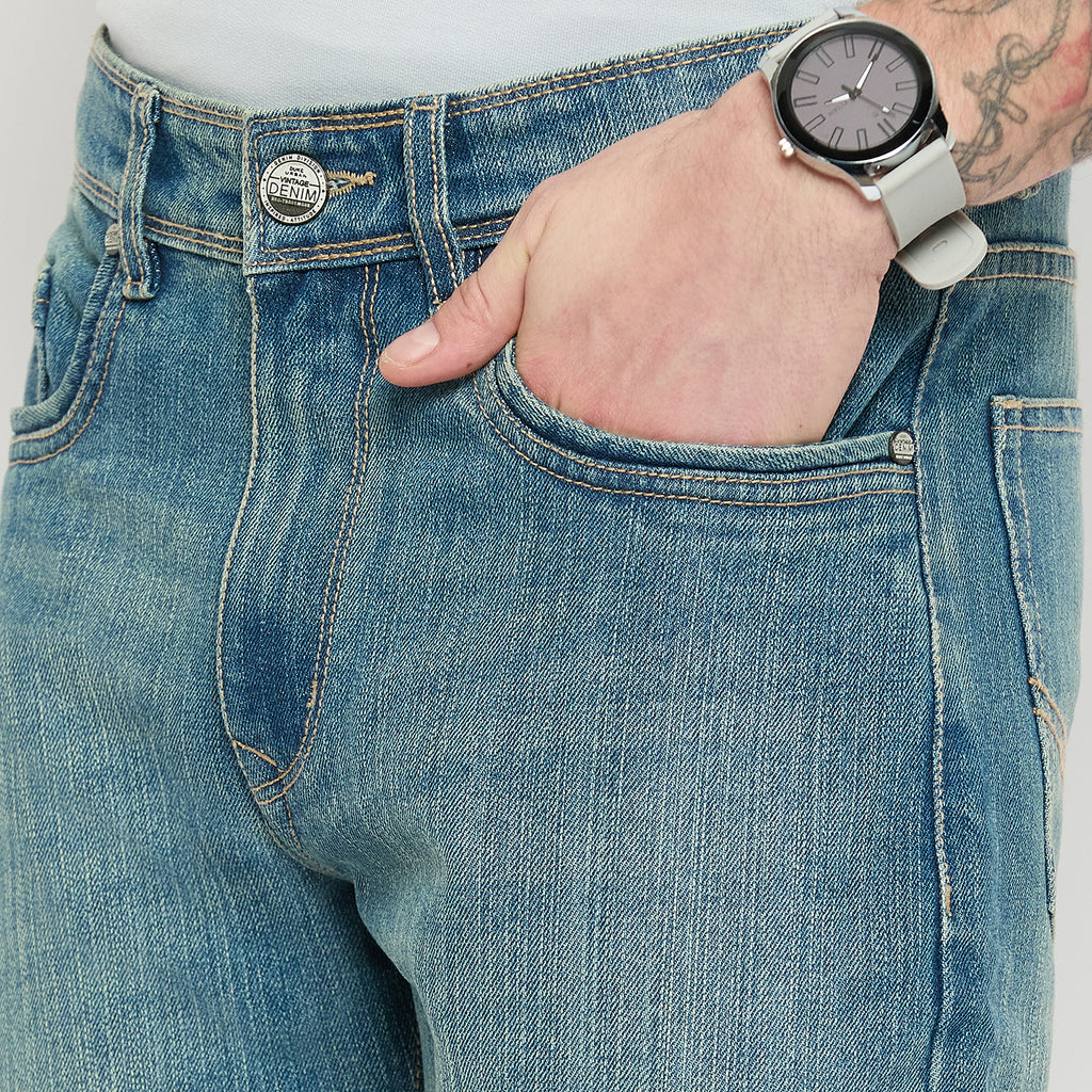 Duke Urban Men Straight Fit Stretchable Jeans (SDD5718)