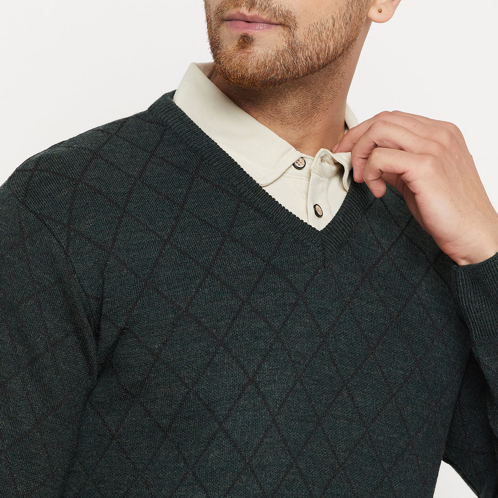 Duke Urban Men Full Sleeve V Neck Sweater (SDS2127)