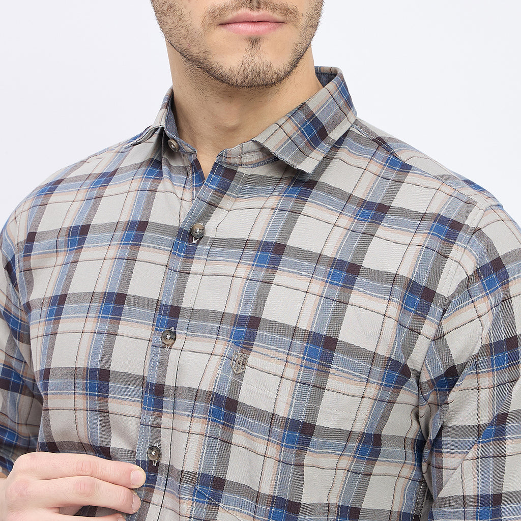 Duke Urban Men Full Sleeve Cotton Shirt (SDO8CKAN)