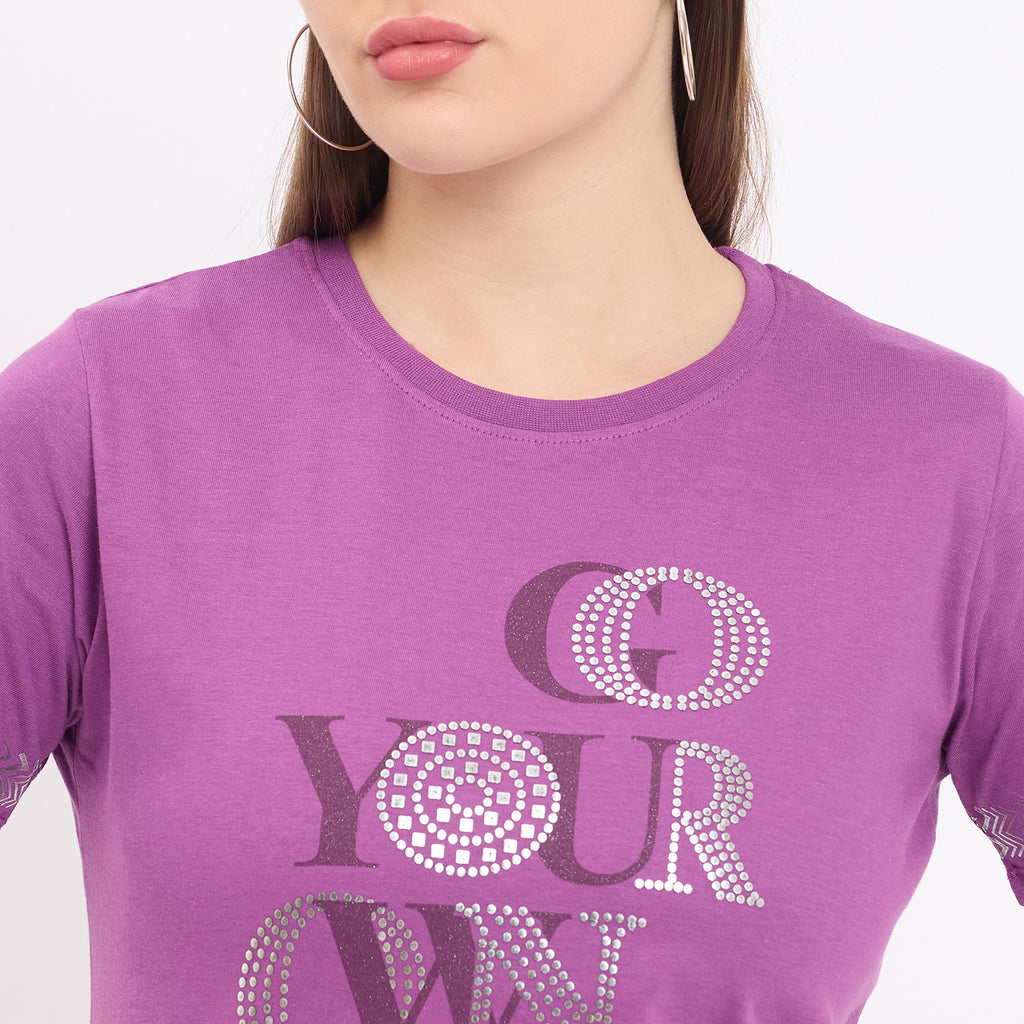 Duke Urban Women Short Sleeve Round Neck Top (LFX3282)