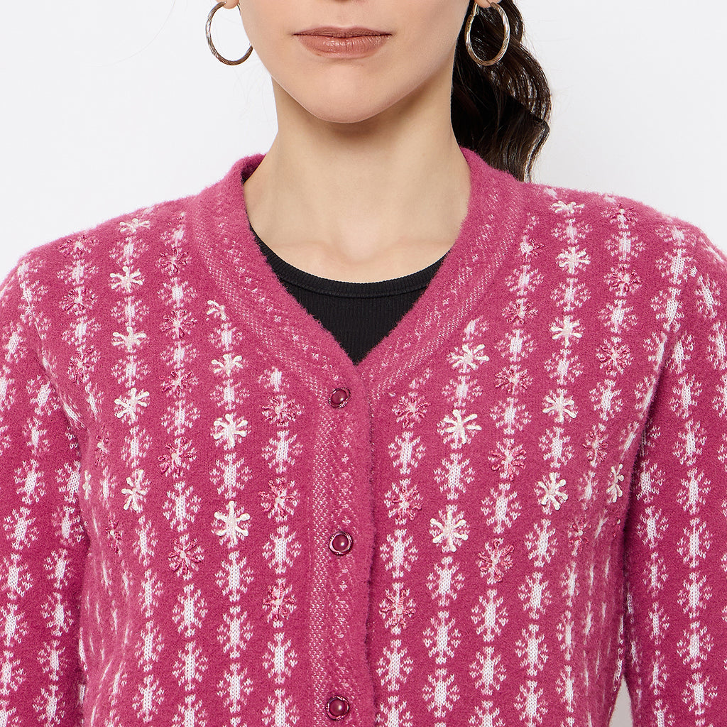 Duke Urban Women Full Sleeve Front Open Sweater (SDS1338)