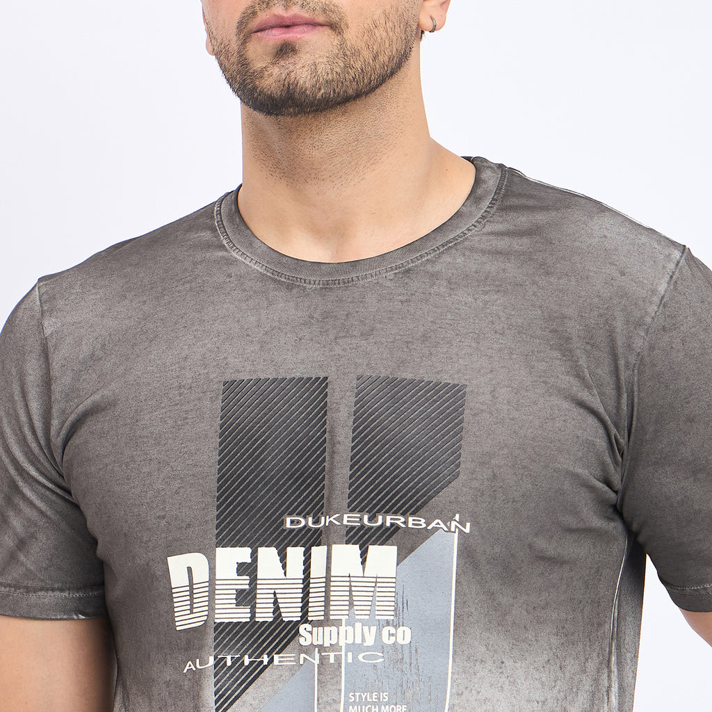 Duke Urban Men Half Sleeve Cotton T-shirt (LF7241)