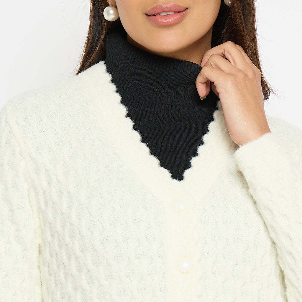 Duke Urban Women Full Sleeve V-Neck Cardigan (SDS1158)